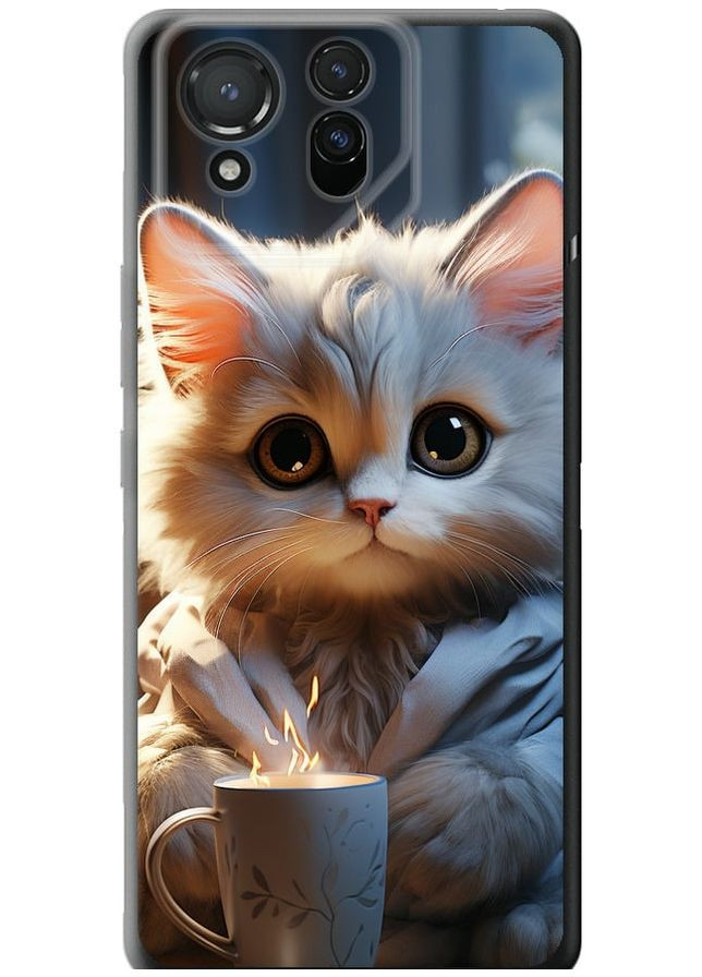 Силіконовий чохол 'Білий кіт' для Endorphone Asus ROG Phone 8 Pro (329900653)