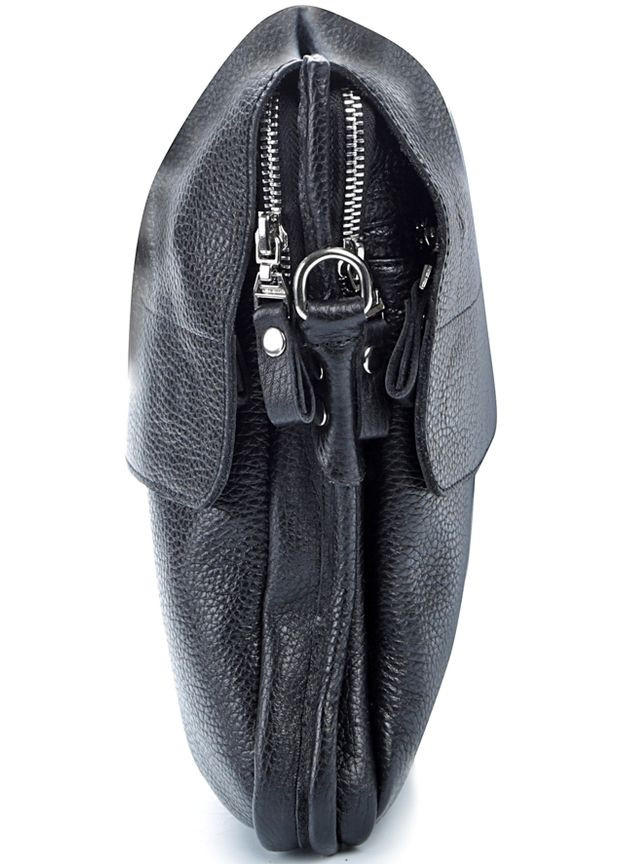 Сумка мужская через плечо кожаная 00997 Черный Shvigel (302008568)