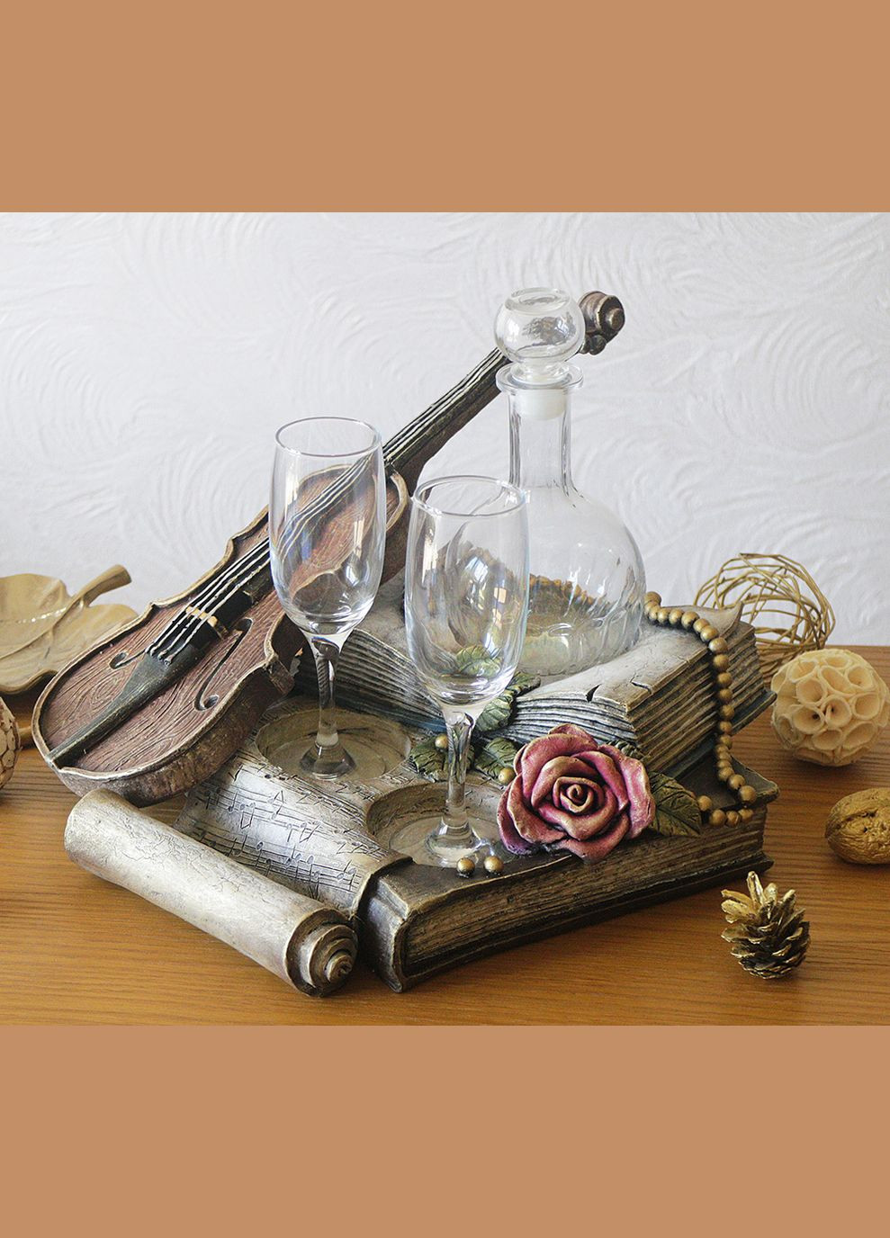 Штоф подарочный винный набор Скрипка 34 см (ШП412цв) Гранд Презент (301221691)