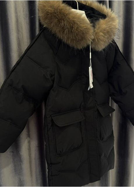 Черный зимний Пуховик BabyStyle