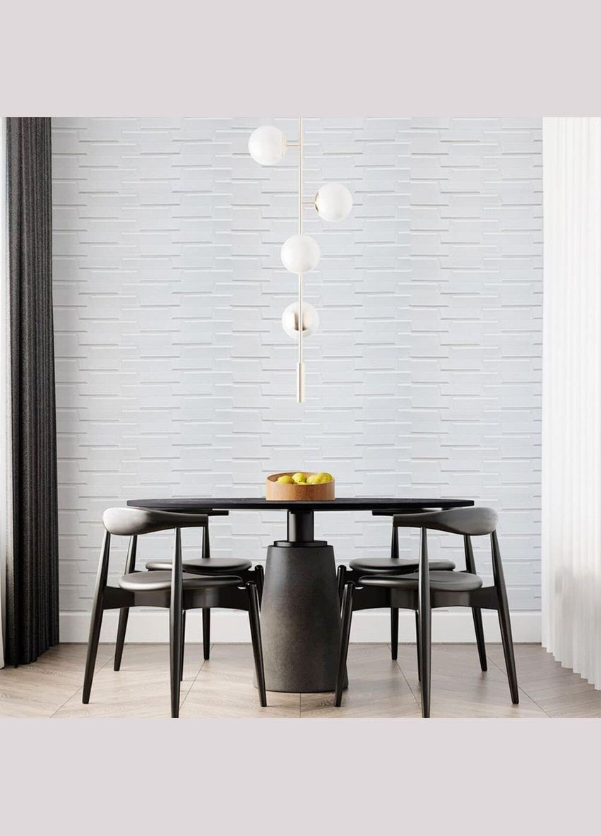 Самоклеящаяся 3D панель белая кладка 19600x700x5мм (3DPanda-1335) Sticker Wall (323155593)