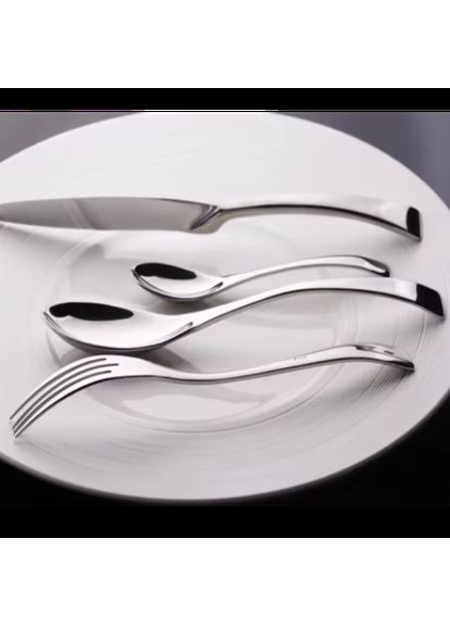 Набор столовых приборов 4 предмета, в кейсе, на Серебряные HL (322127596)