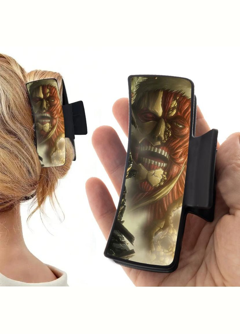 Заколка крабик для волосся Аніме Атака Титанів #0013 чорний No Brand (315631493)