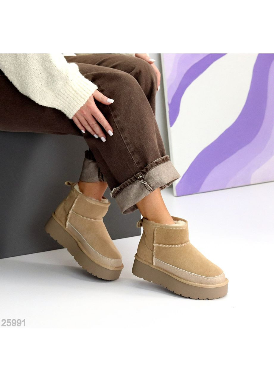Бежеві уггі No Brand (370156398)