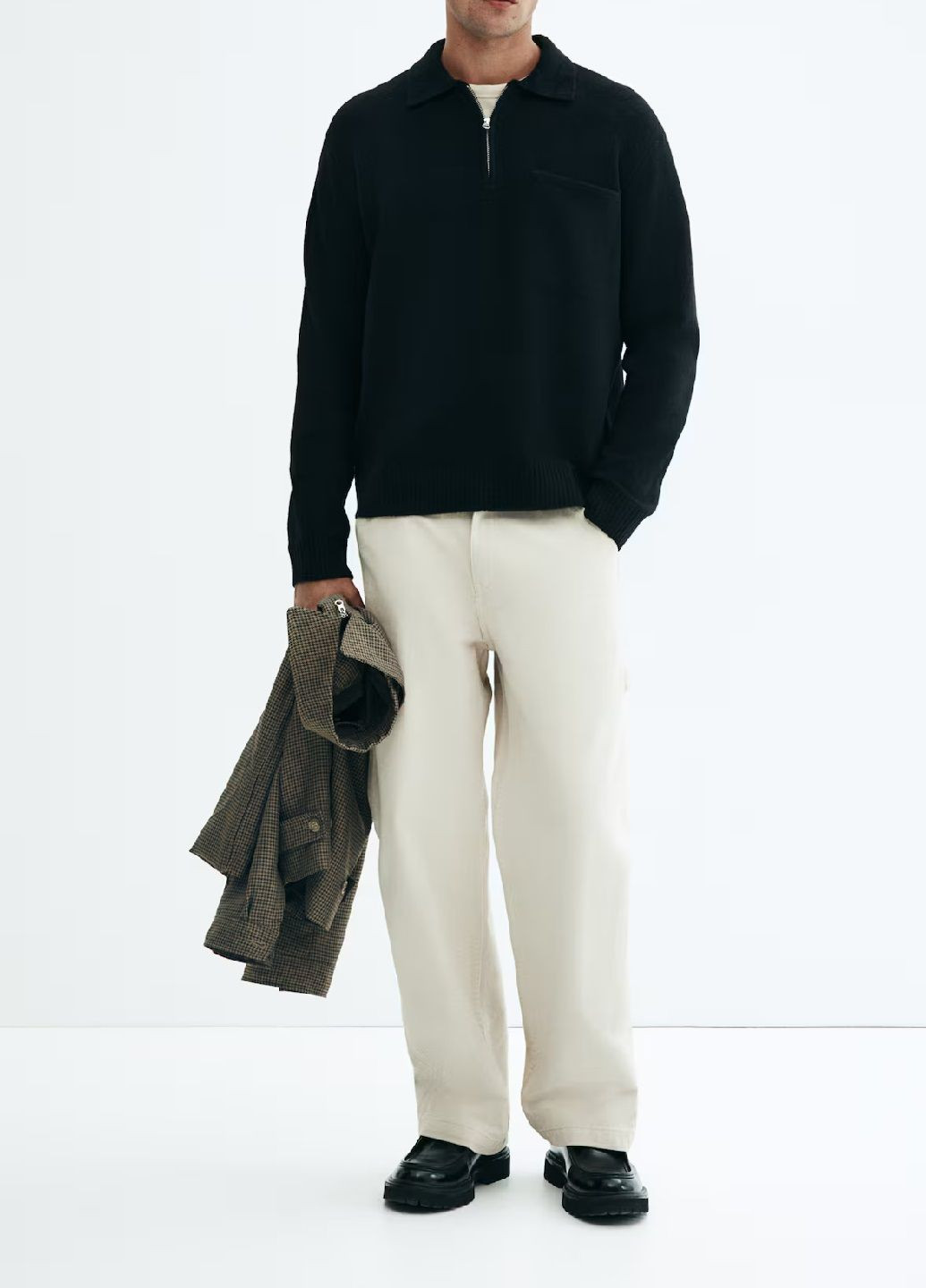 Чорний демісезонний светр H&M