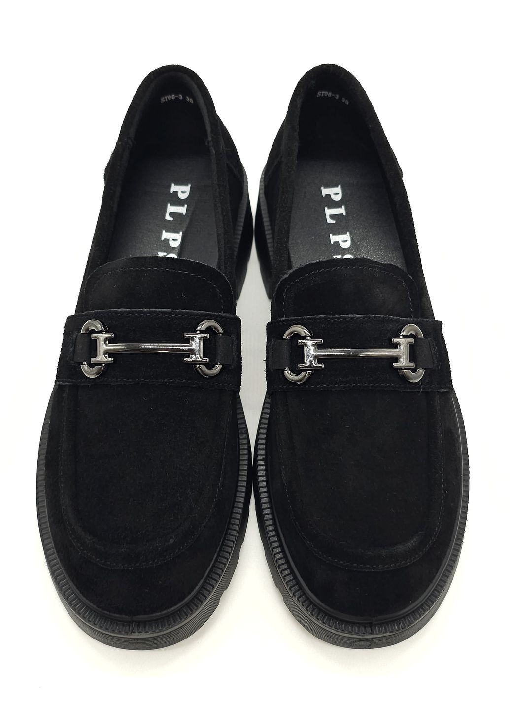 Жіночі туфлі чорні замшеві PP-19-5 23 см (р) PL PS (260379981)