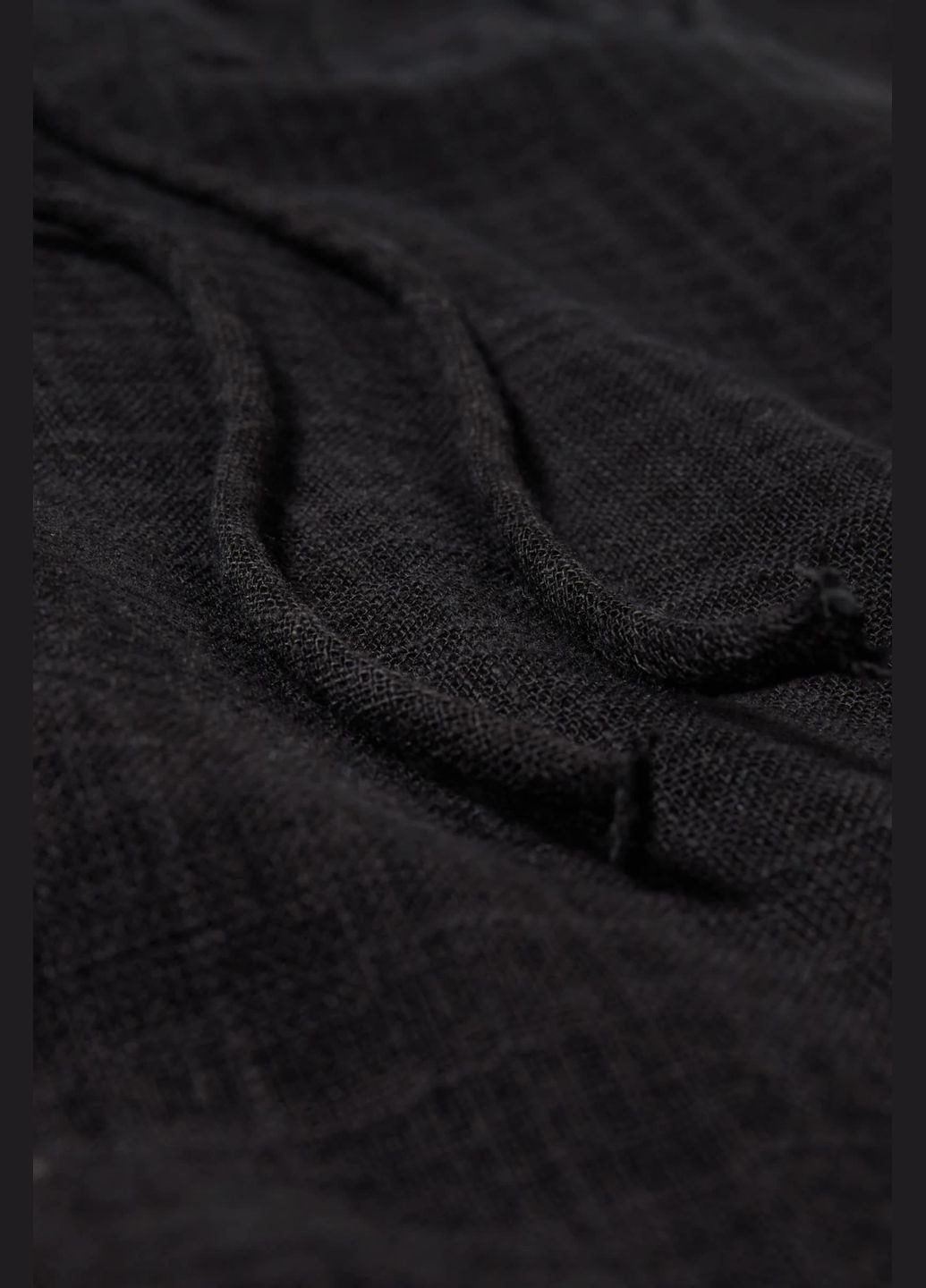 Черное кэжуал платье в составе со льном C&A однотонное