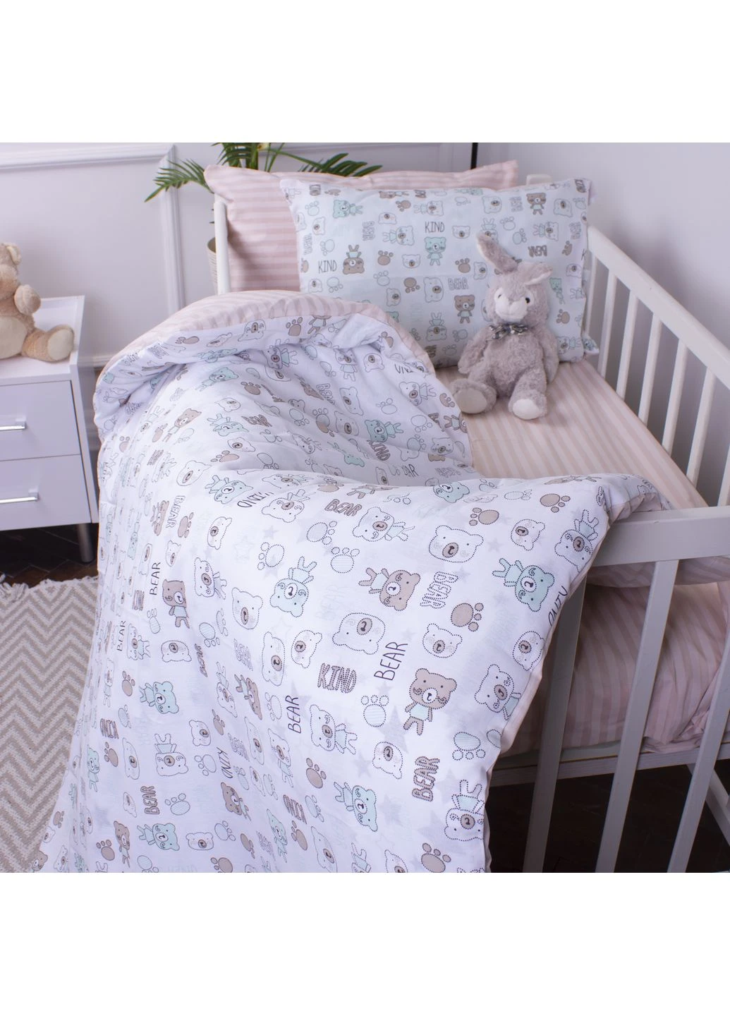 Пододеяльник детский Ranforce Elite Kids Time 19-0002 Pretty Bears 143*210 Mirson (399965139)