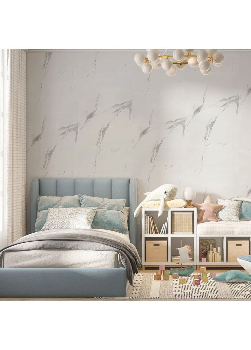 Обои на самоклейке 2800х500х1,5мм Белый мрамор (D) SW-00001504 Sticker Wall (362114841)