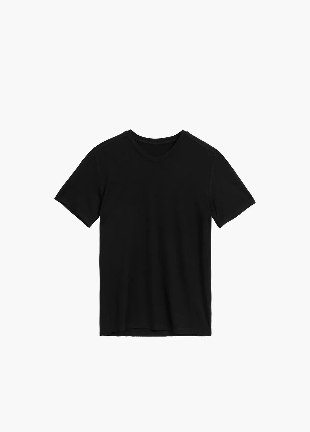 Черная мужская футболка bmv-051 с коротким рукавом Atlantic