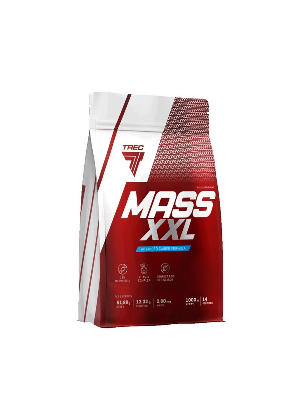 Гейнер Mass XXL, 1 кг Шоколад Trec Nutrition (293478596)