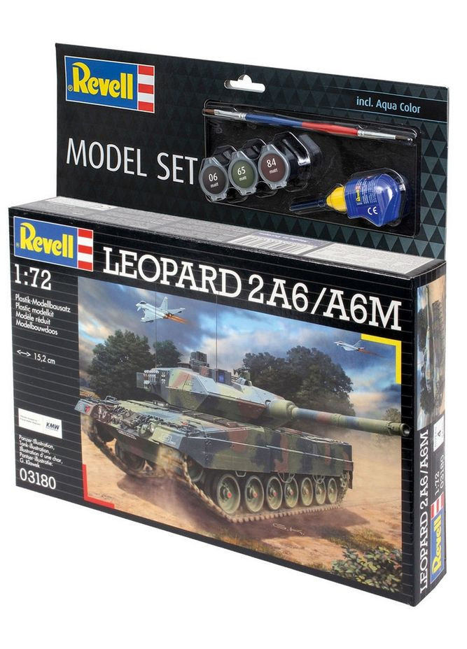 Сборная модель Танк Леопард 2A6/A6M уровень 4 масштаб 1:72 (RVL63180) Revell _63180 (315402989)