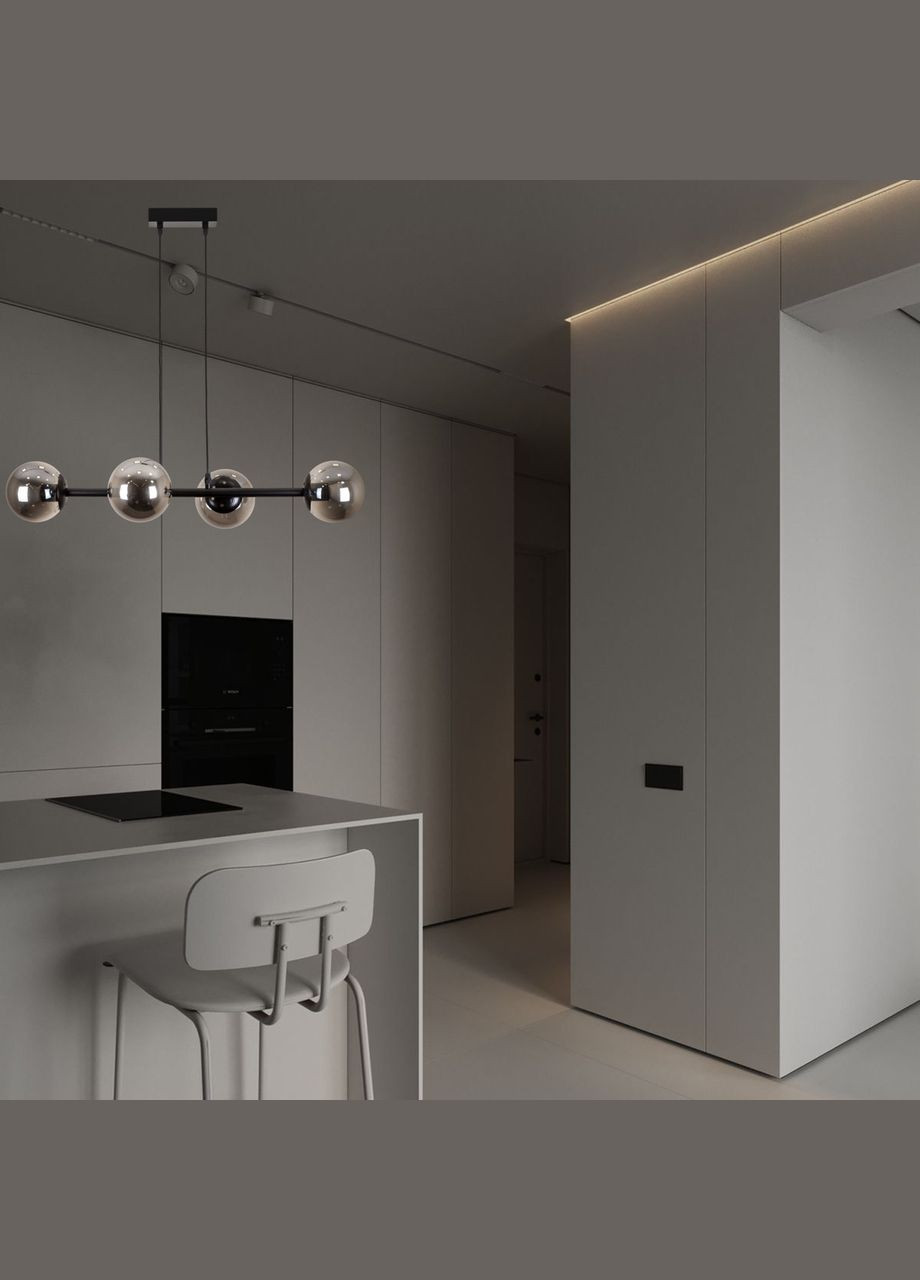 Подвесная современная люстра "Modern Luxe" (52-9909-4 BK+BK) No Brand (370072430)