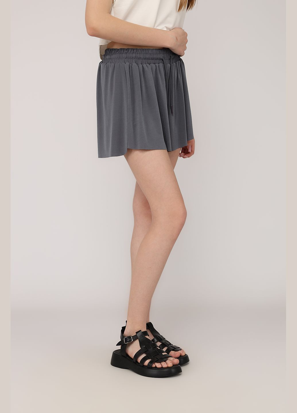 Спідниця-шорти жіноча колір сірий CB-00275908 QLIS (334429439)