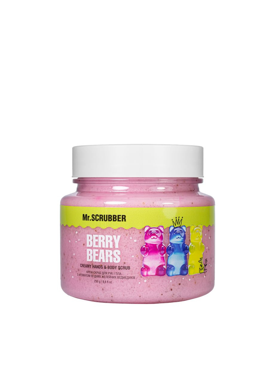Крем-скраб для тіла та рук з ароматом ягідних желейних ведмедиків Mr.Scrubber Berry Bears 250 г Mr. Scrubber (367985623)