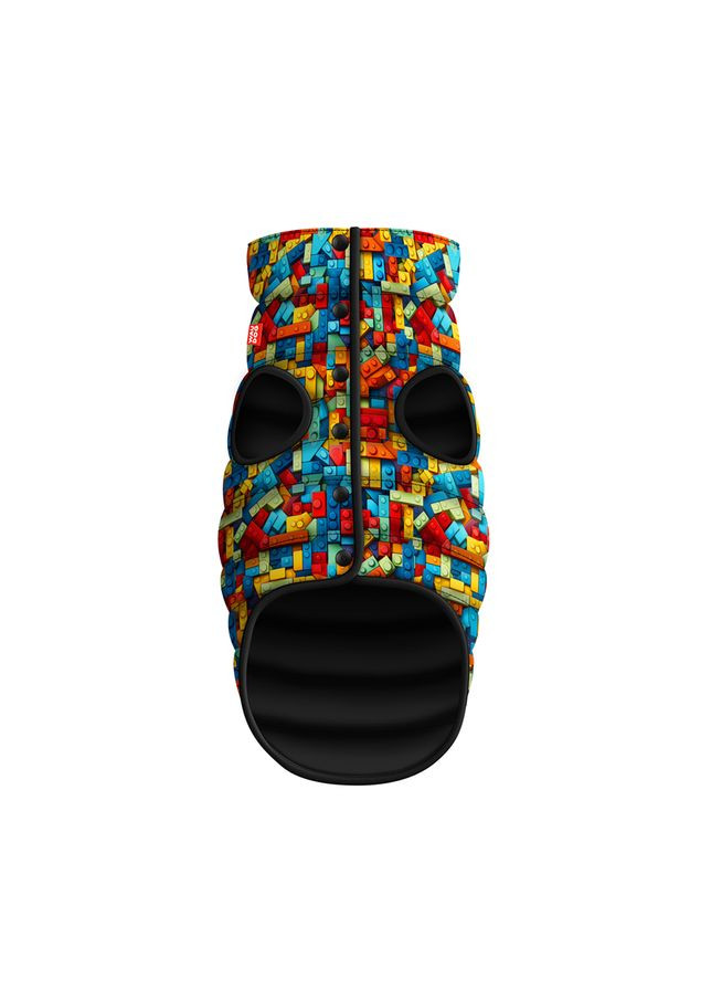 Курточка для собак Clothes рисунок "Блоки", В 87-90 см, С 60-65 см WAUDOG (322001302)