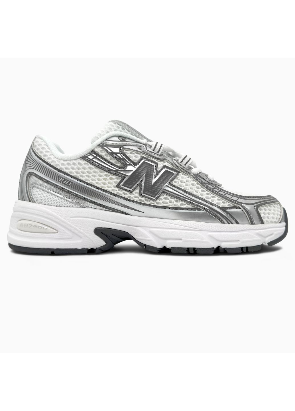 КРОСІВКИ ЖІНОЧІ NEW BALANCE 740 WHITE / SILVER НЬЮ БЕЛАНС 740 No Brand білі демісезони (368862134)