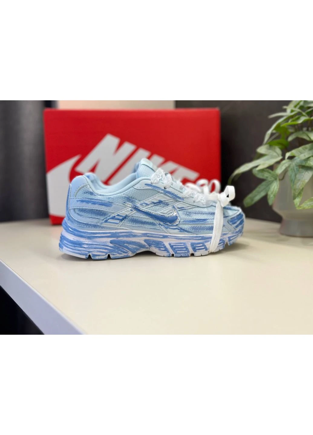 КРОССОВКИ ЖЕНСКИЕ NIKE INITIATOR CUSTOM BLUE 2.0 НАЙК ИНИТИАТОР СИНИЕ No Brand синие демисезоны (392010789)