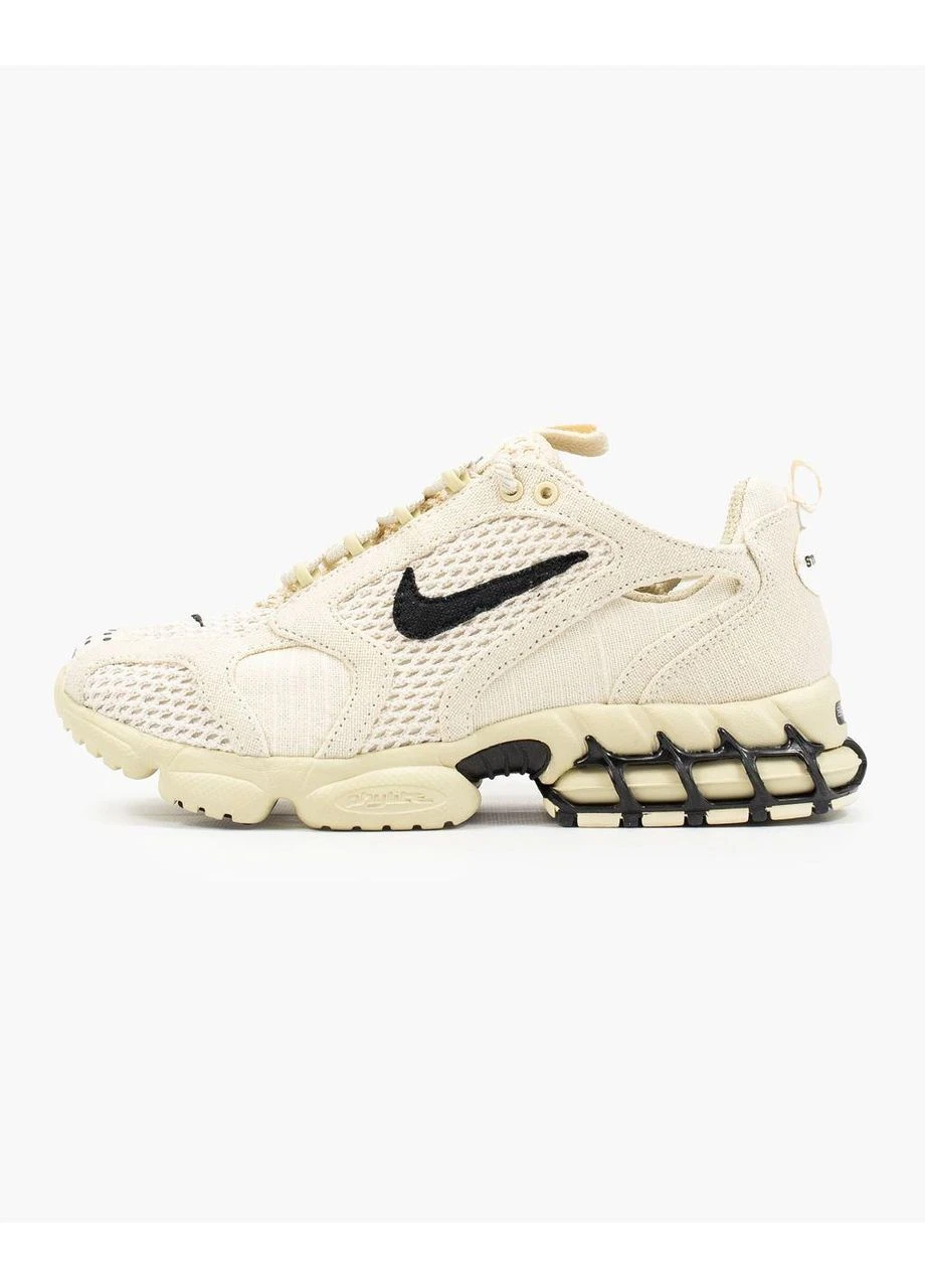 КРОССОВКИ ЖЕНСКИЕ NIKE X STUSSY AIR ZOOM SPIRIDON CAGE 2 BEIGE НАЙК СТУСИ БЕЖЕВЫЕ No Brand бежевые демисезоны (391005318)