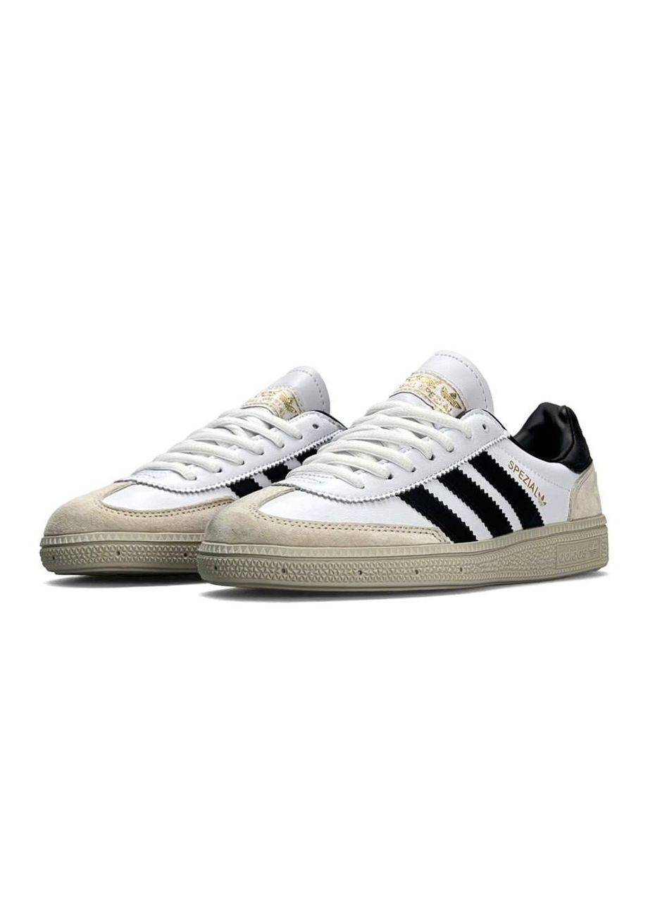 Комбіновані всесезонні кросівки adidas No Brand Spezial White Beige Black