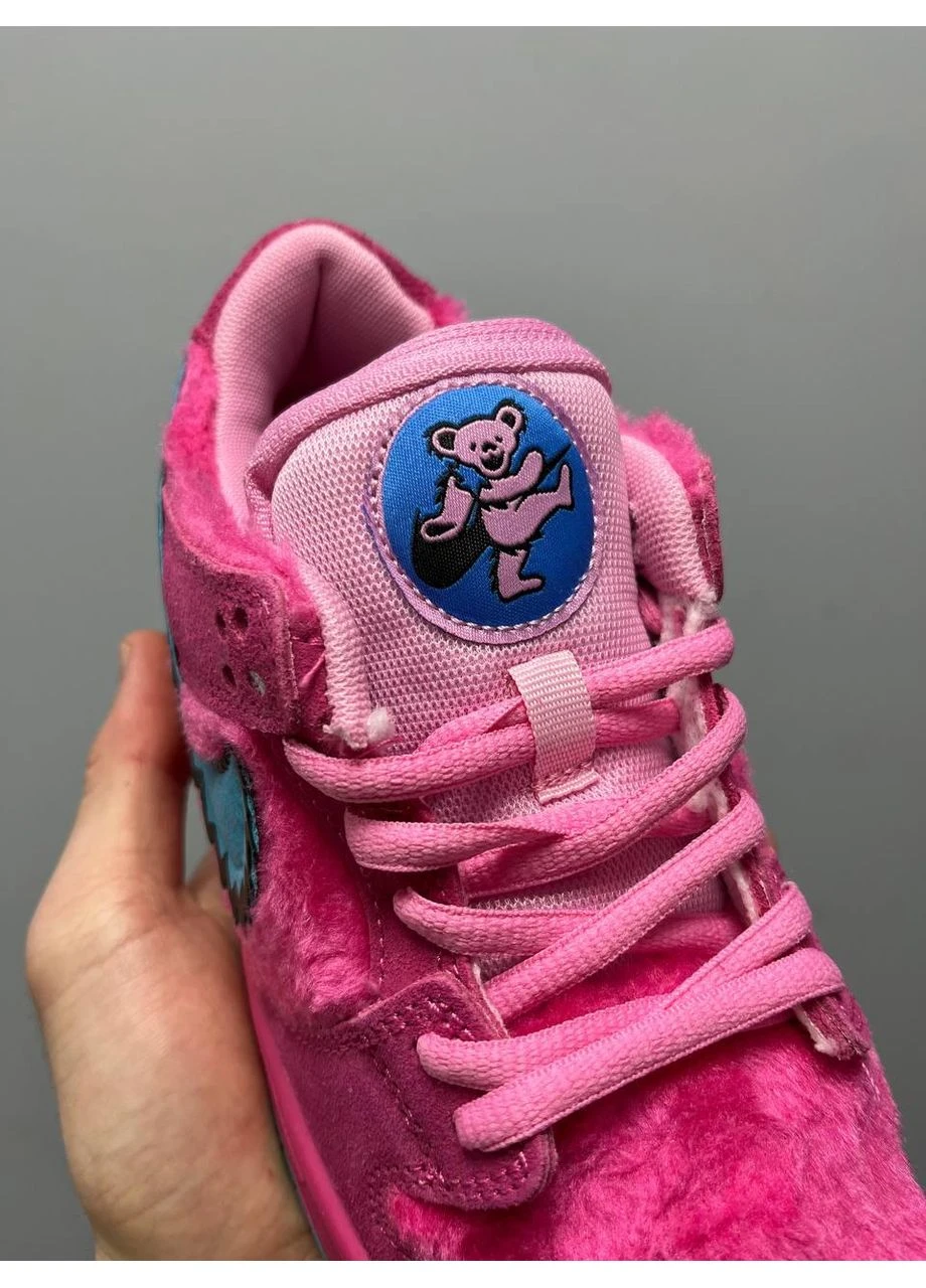 Розовые летние кроссовки nike dunk low grateful debears pink найк данк No Brand