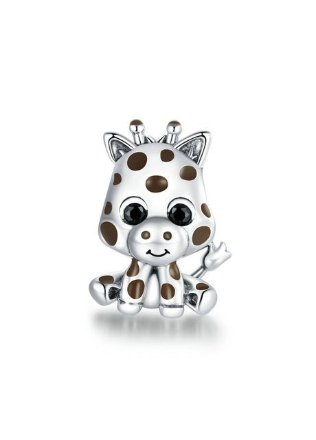 Серебряные серьги "Маленький жираф" No Brand (362177370)