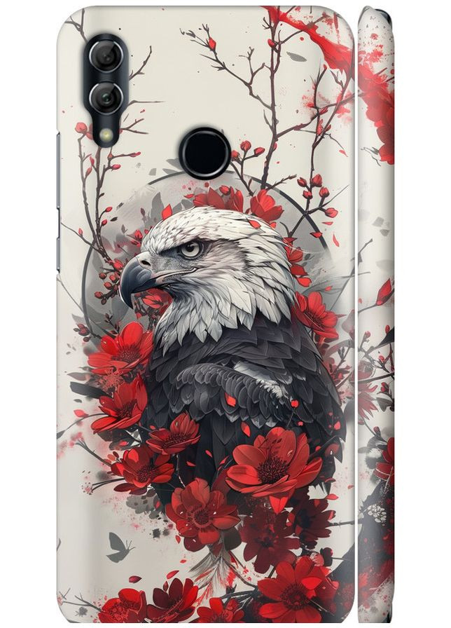 3D пластиковий матовий чохол 'Рубіновий орел' для Endorphone Huawei Honor 10 Lite (291129681)