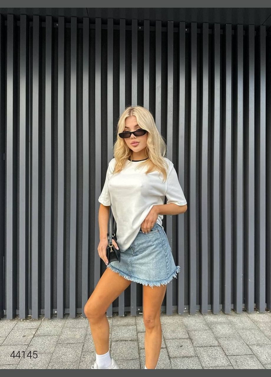 Футболка женская с акцентным воротником Liton - (303699112)