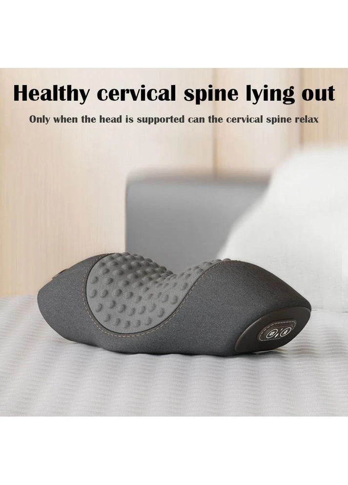 Бездротова портативна масажна подушка Spine Pillow USB для шийного відділу хребта з УФ прогріванням · Вібромасажер для шиї · 3 Digital (401306176)