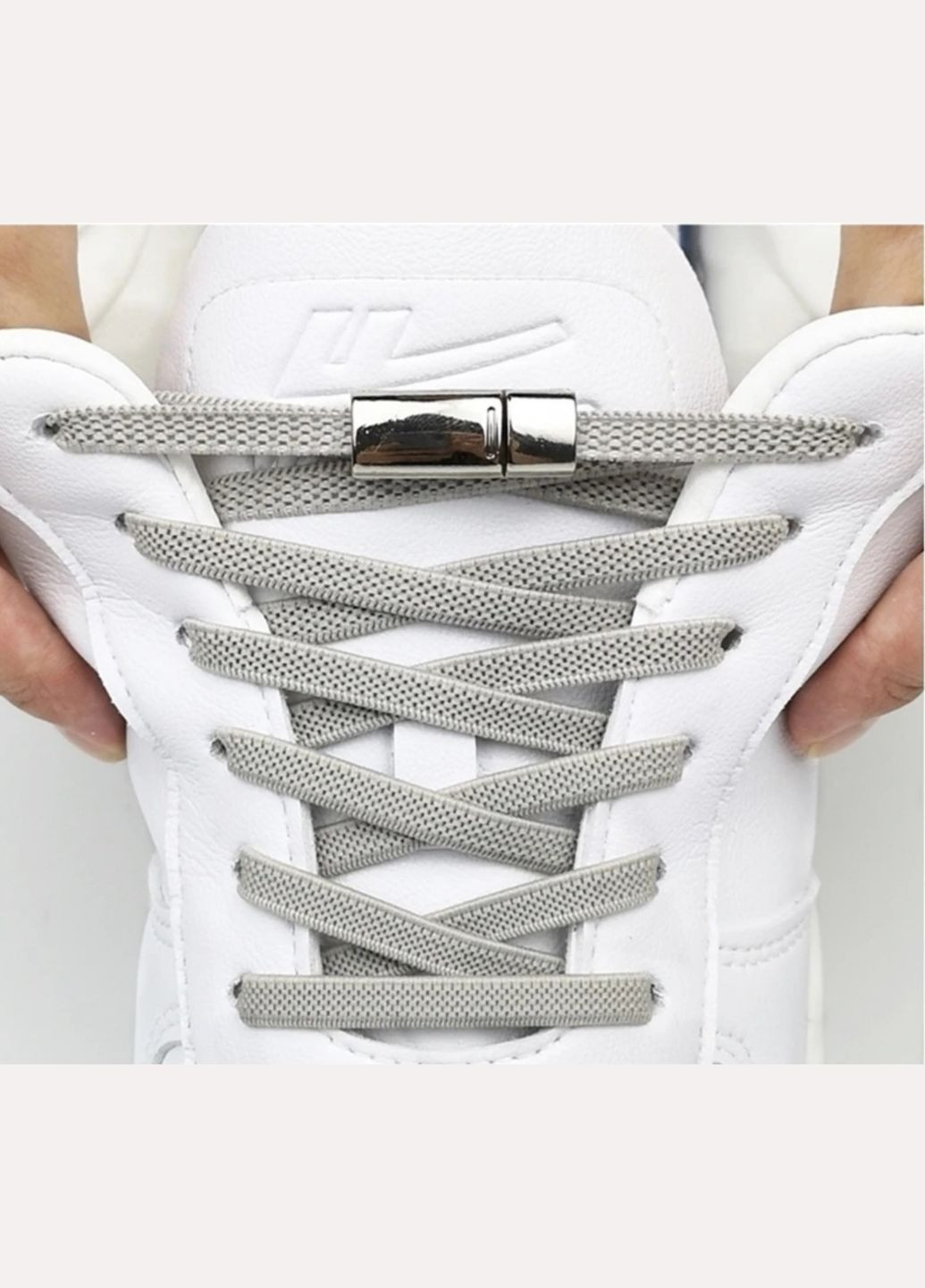 Еластичні шнурки без зав'язок з металевими пряжками China (356567490)