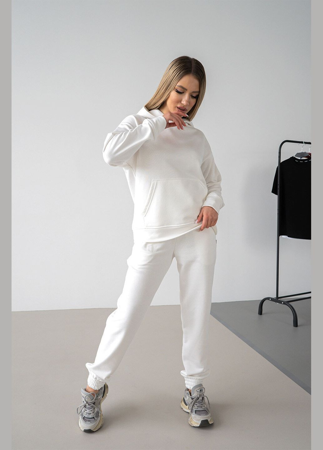 Женский спортивный костюм OVERSIZE 23 Белый Teamv (316355046)