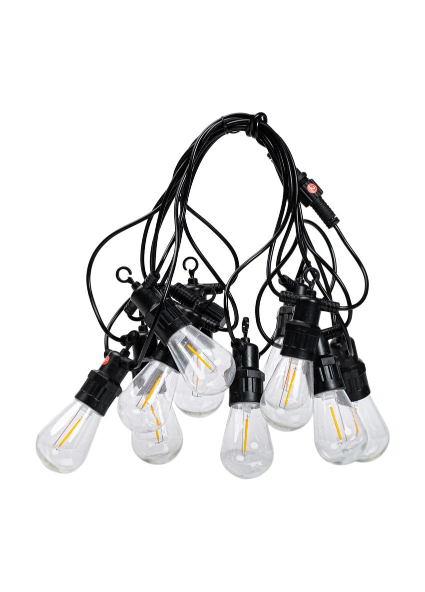 Ретро-гирлянда уличная 10 LED длина 5 метров, теплый белый No Brand S14Y (302240039)