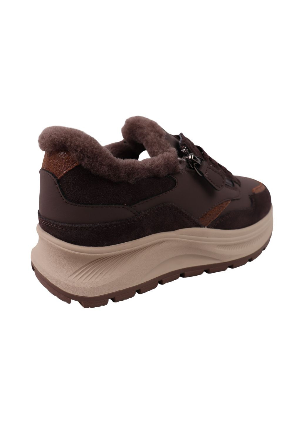 Кроссовки женские кабировые натуральная кожа Gifanni 358-26ZK коричневые (355854062)