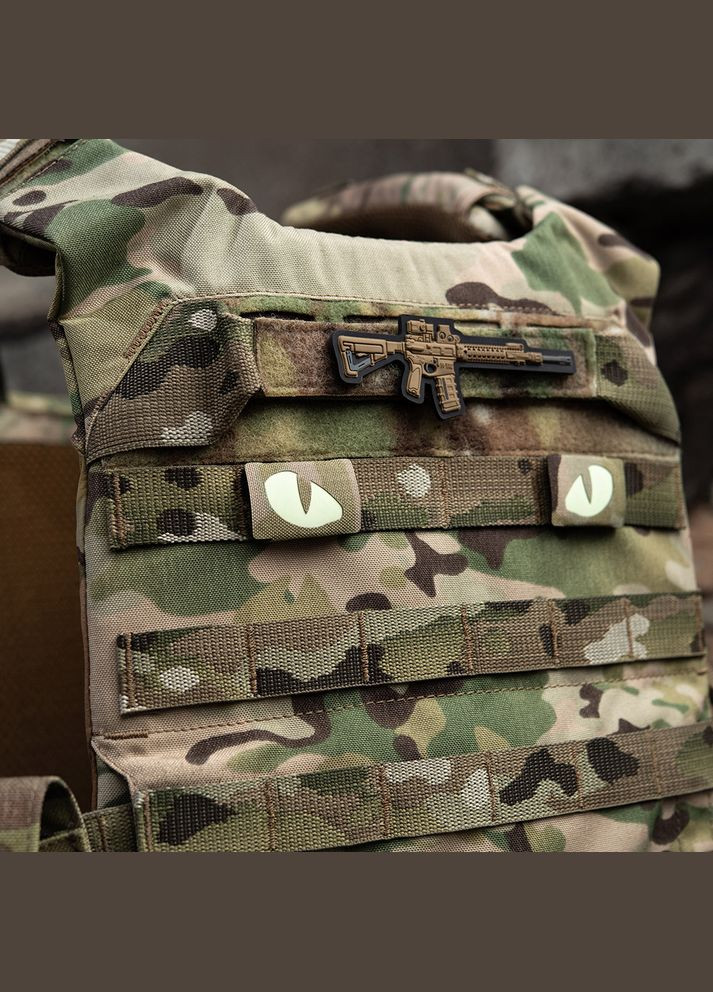 Нашивка Tiger Eyes Laser Cut (пара) Multicam M-TAC (315047908)