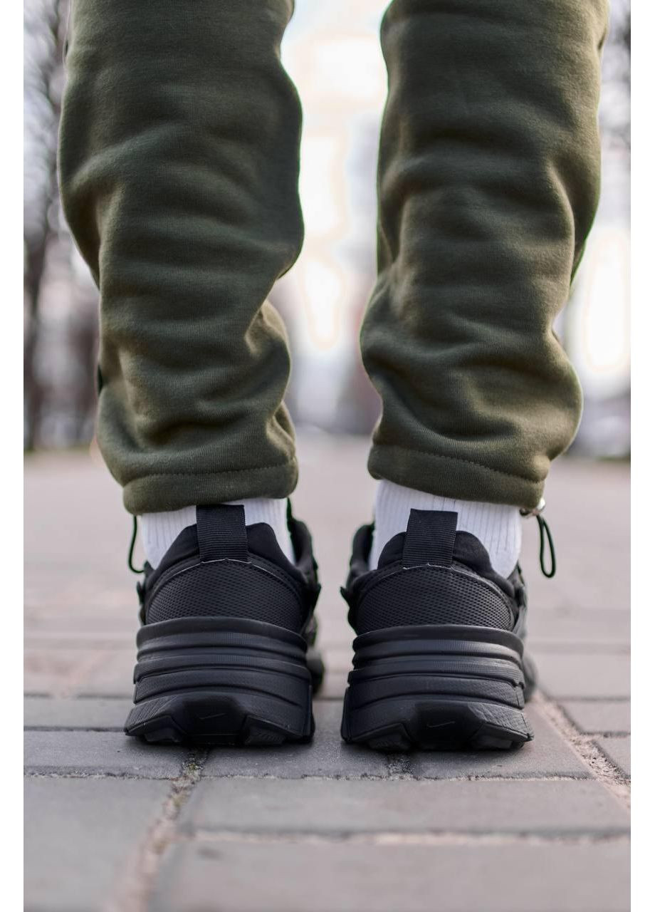 Черные демисезонные кроссовки мужские nike runtekk full black найк в2к рантекк No Brand