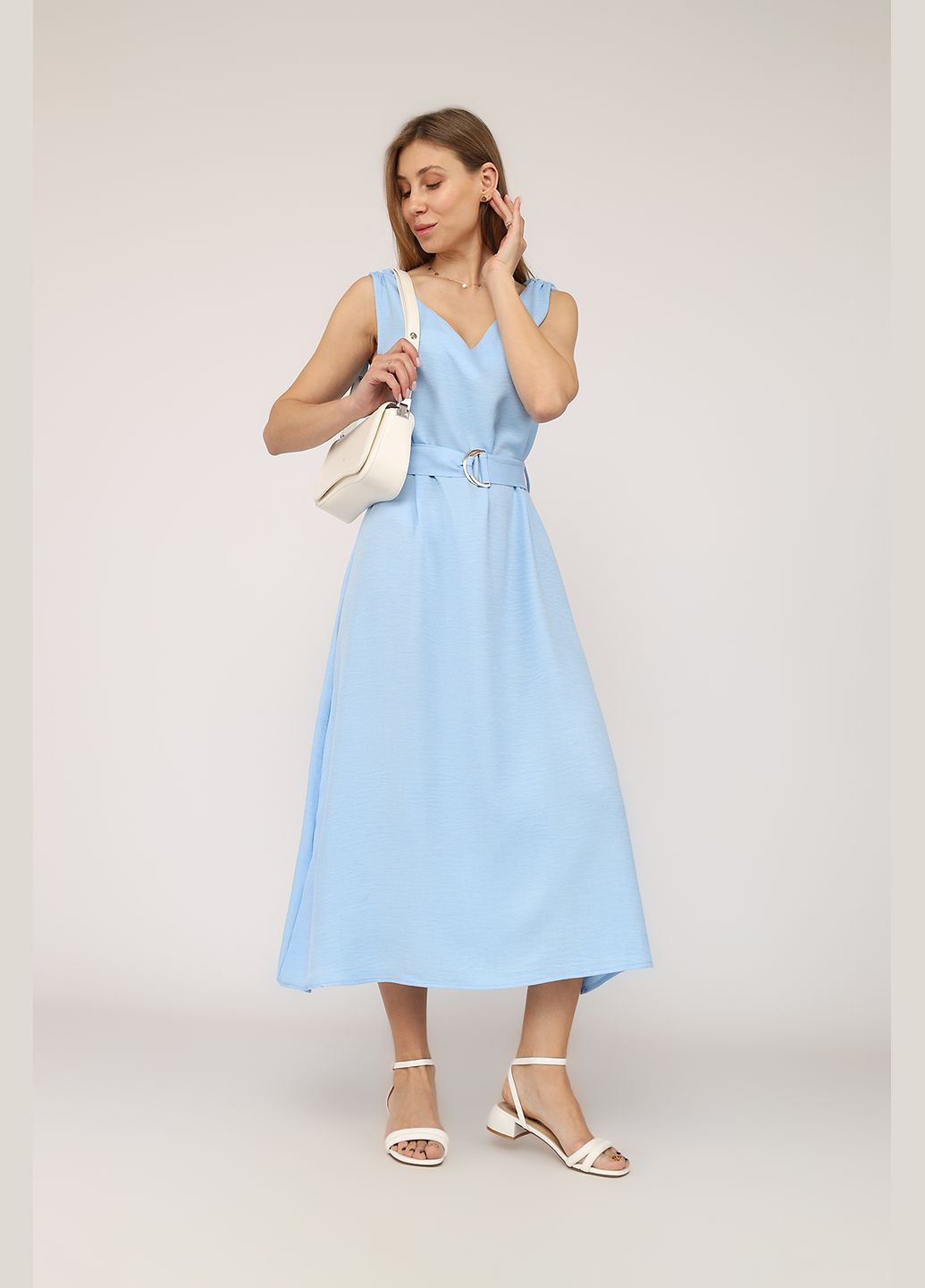 Летний женский сарафан женский цвет голубой цб-00277416 Yuki