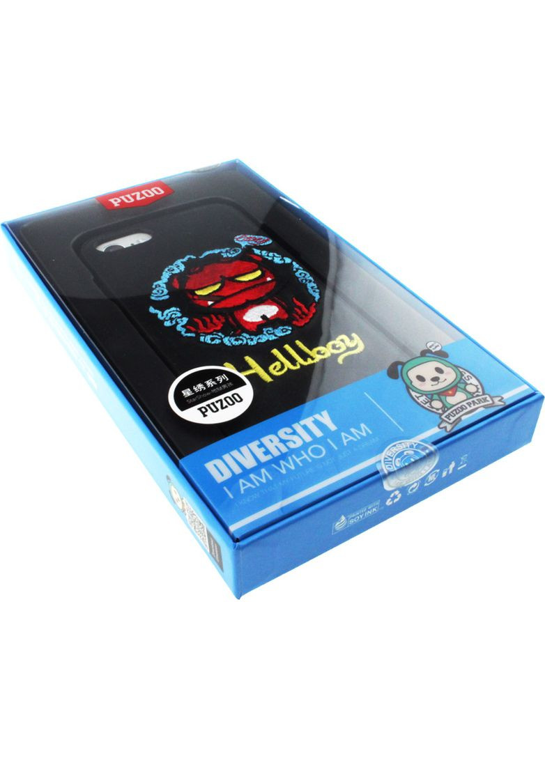 Чехолнакладка TPU+TPU with stitchwork craft Star show iPhone 7/8/SE 2020 Black Hellboy PUZOO (301783200)