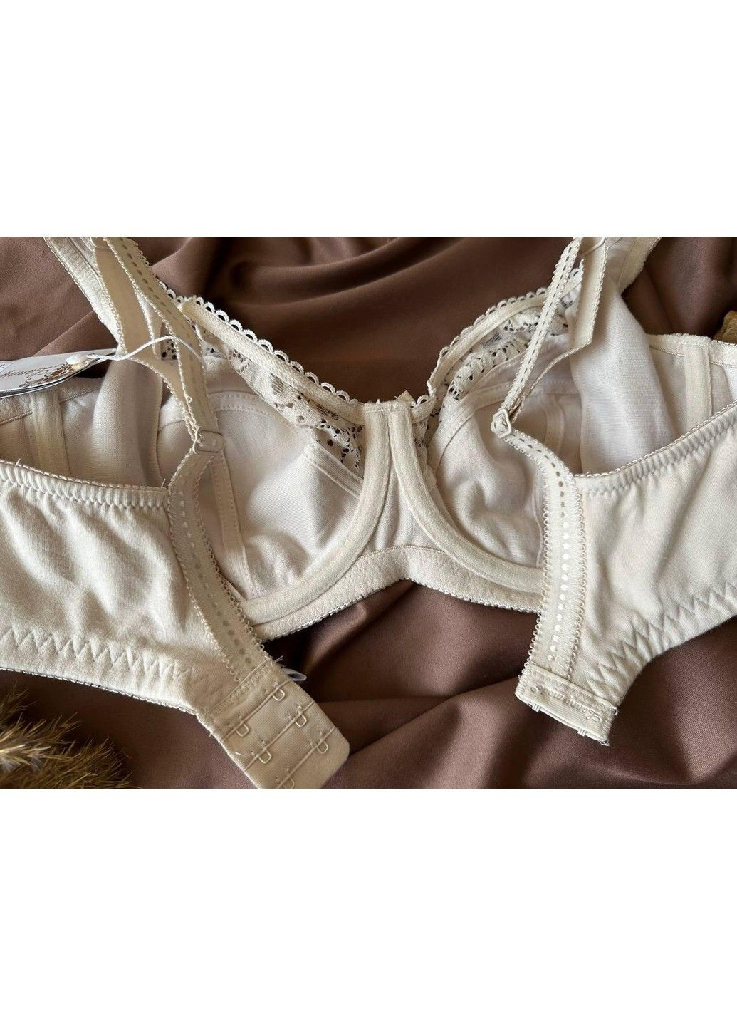 бюстгальтер без поролона 11848 айвори Lanny Mode с косточками хлопок