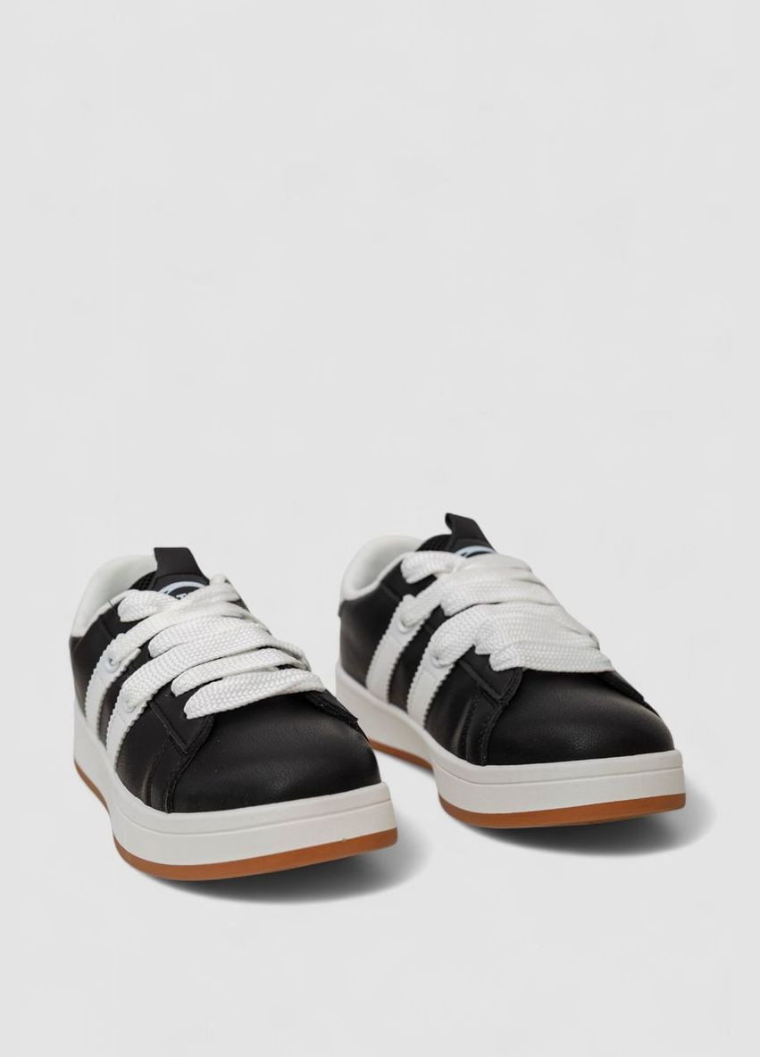 Кроссовки женские кожа Ager 248RJH900-3 чёрно-белые демисезоны (339597280)