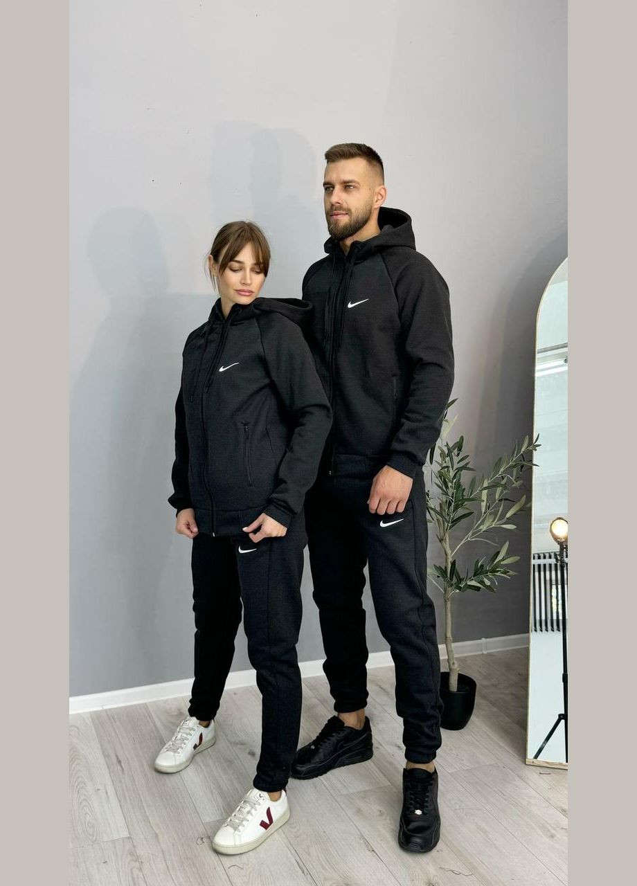 Спортивный костюм Nike унисекс зима темно-серый No Brand (353848836)