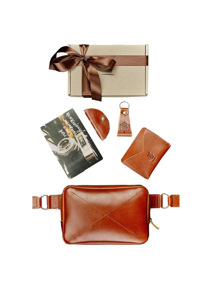 Подарунковий набір шкіряних аксесуарів Лісабон (A-026356) BlankNote (328444564)