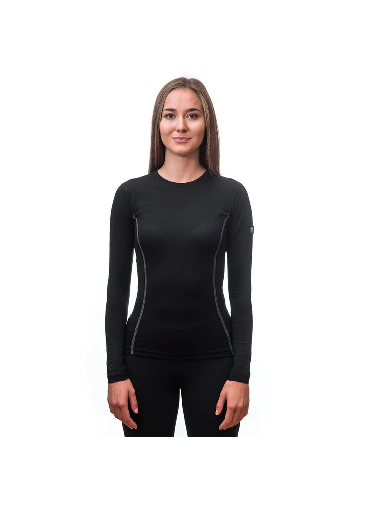 Термофутболка женская Sensor Merino Active LS черная мериносовое волокно No Brand 11109024, SW11MA-black-XL (401267445)
