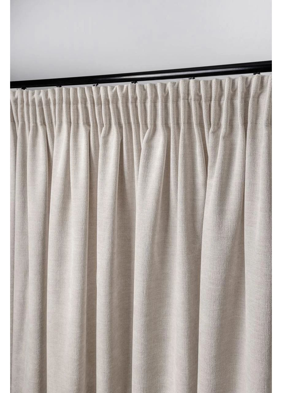 Шторы из матового шенила 2шт 3,5м х от 2,5м до 3м HYGG (370367413)