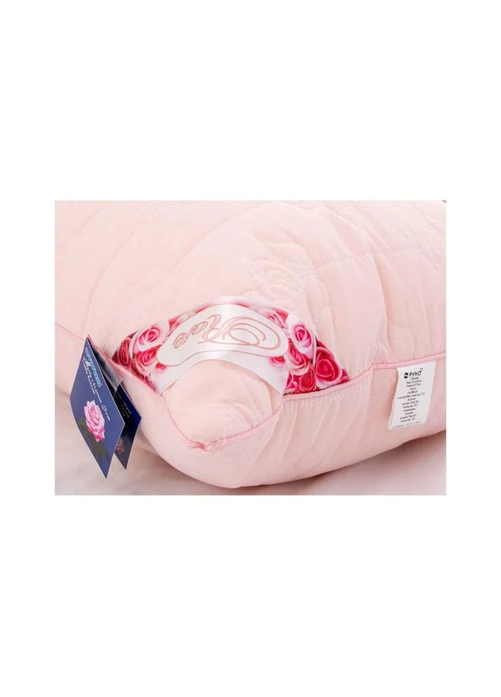 Подушка (m36429) Руно Rose з волокном рози рожева 50х70 см (377783288)