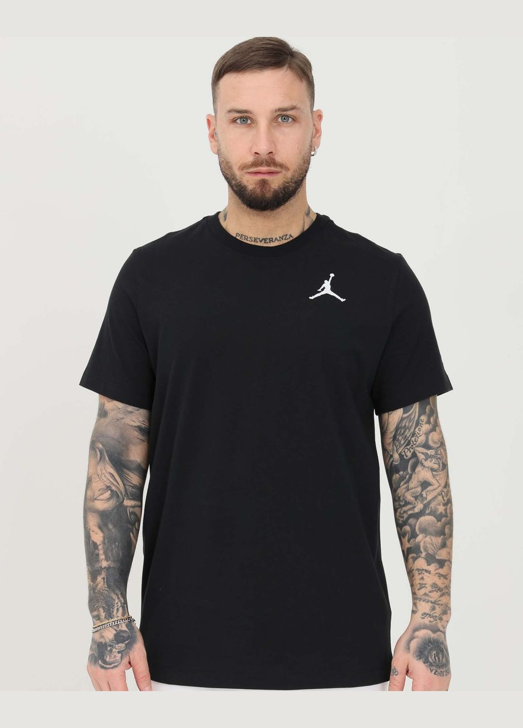 Черная мужская футболка оригинал jumpman short-sleeve crew dc7485-010 Jordan