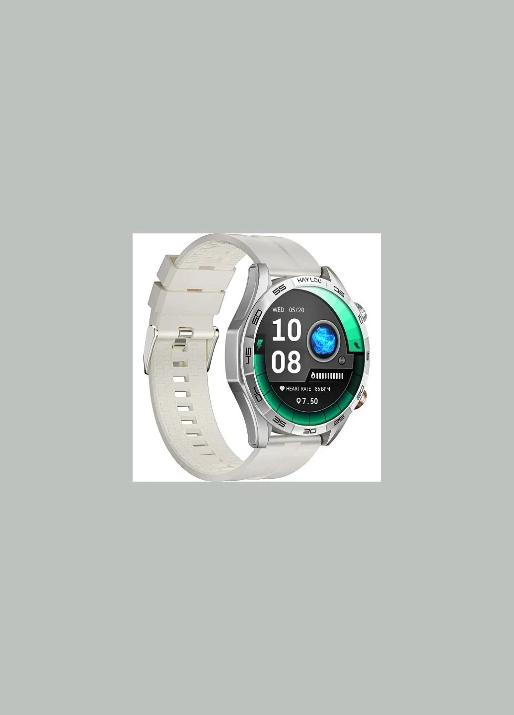 Смарт-годинник Solar 5 LS20 Silver (Silicone strap) Haylou (311605151)