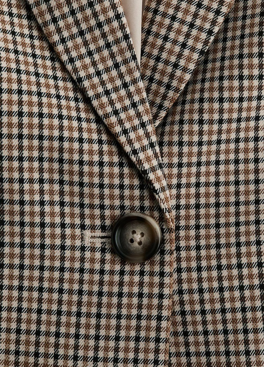 Бежевый женский жакет H&M однотонный - демисезонный