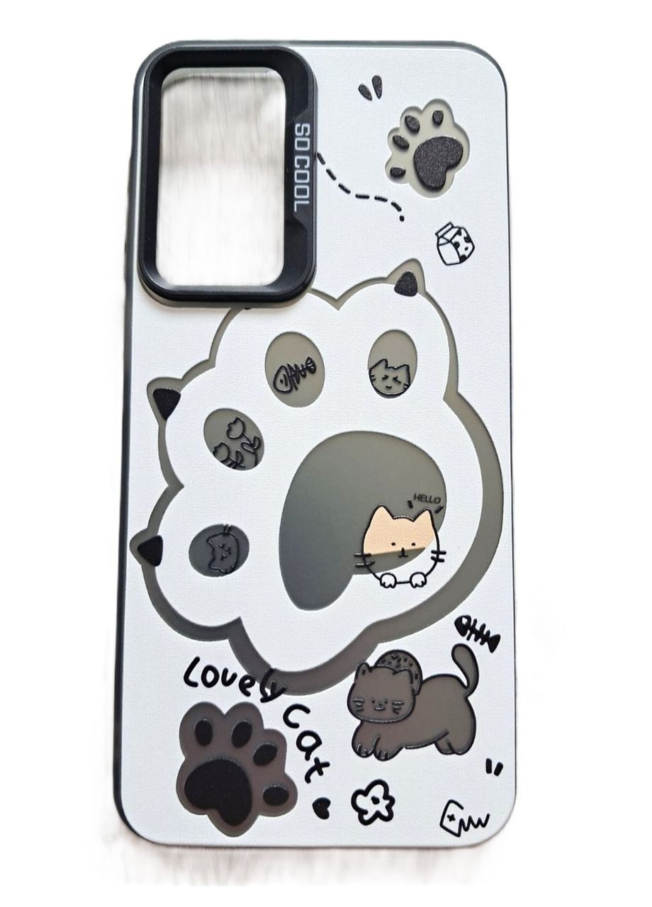Чехол на A16 5G силиконовые борты акриловый бампер с кошачьей лапкой Samsung (360896355)