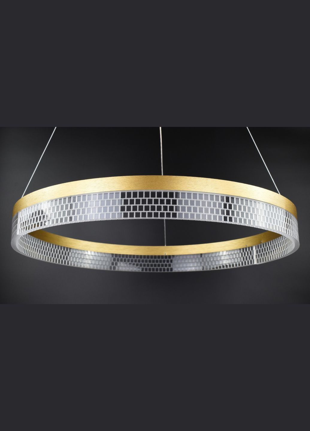 Люстра светодиодная подвесная LED светильник для квартиры на потолок лэд 26822 Золото 40-140х80х80 см. Sunnysky (364501352)