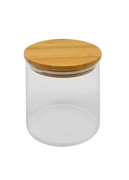 Банка с бамбуковой крышкой 500мл 8.5*12см Home (301219700)